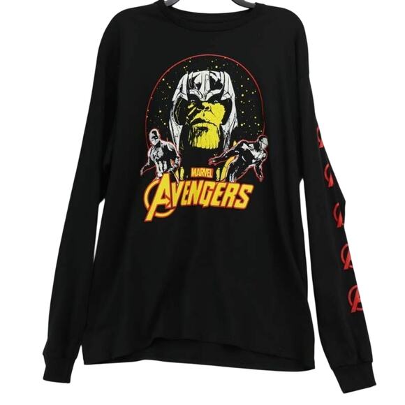 Marvel Other - Avengers Endgame Mens Marvel Graphic T-Shirt Black Long Sleeve 100% Cotton L New